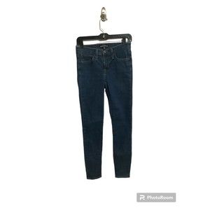 J. Crew Mercantile Mid Rise Dark Wash Skinny Ankle Jeans size 26